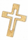 Holzstreuteil Kreuz gold